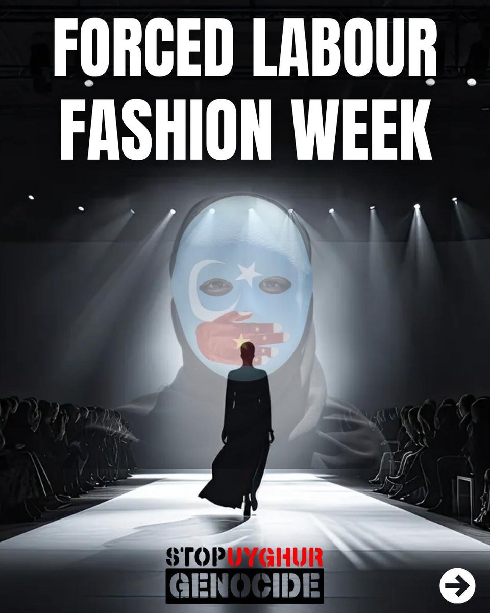 UyghurStop's tweet photo. 1 in 5 cotton garments are linked to Uyghur forced labour.
Say no to #ForcedLabourFashion this #LondonFashionWeek
📢 Tweet or tag your favourite brands: “Fashion must not profit from Uyghur forced labour. Say no to exploitation.
#StopForcedLabour
@MahmutRahima https://t.co/dFSGaFOSEn