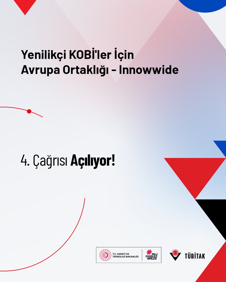 📢 Yenilikçi KOBİ'ler İçin Avrupa Ortaklığı-Innowwide 4. Çağrısı açılıyor!

💼 Uluslararası pazarlarda araştırma veya ticari hedeflerin uygulanabilirliğini değerlendirmek amacıyla oluşturulacak fizibilite proje önerilerinin sunulabileceği çağrıda, değerlendirme sonucunda en