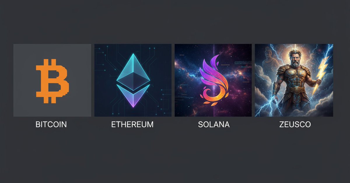 JUST LAUNCHED $ZeusCo 🏆

Crypto has evolved.

First came digital gold (Bitcoin). Then smart contracts (Ethereum). Then speed (Solana).

Now comes divinity.

Introducing $ZeusCo, the official currency of New Olympus, a digital realm from the #GODZONE saga.
This is the final form.