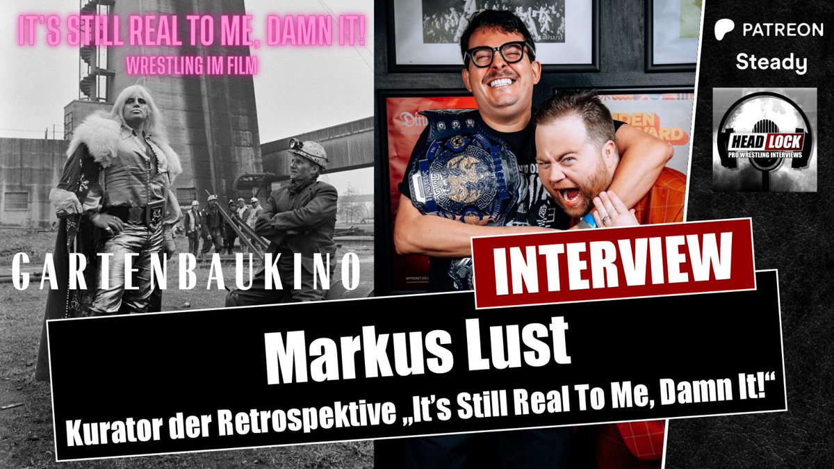 "Wrestling im Film" - Und wir haben einen Experten am Mikrofon. <a href="/wurstzombie/">Markus Lust</a> ist Kurator der Retrospektive "It's Still Real to Me, Damn it" und spricht mit <a href="/MarkusGronemann/">Markus Gronemann</a>.

✅Website: headlock.de/markus-lust-im…
✅YouTube: youtube.com/watch?v=EcqtSA…

#wweraw #SmackDown #WWENXT
