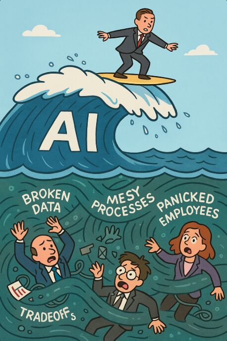 data_bench's tweet image. AI isn’t the next trend, it’s the undertow.

It doesn’t fix broken data, or messy processes.
It amplifies them.

Clean, Harmonized Data Foundation? AI carries you forward.
Messy &amp;amp; Dislocated Data? AI pulls you under.

Build your clean Data foundation with Data Bench and let the…