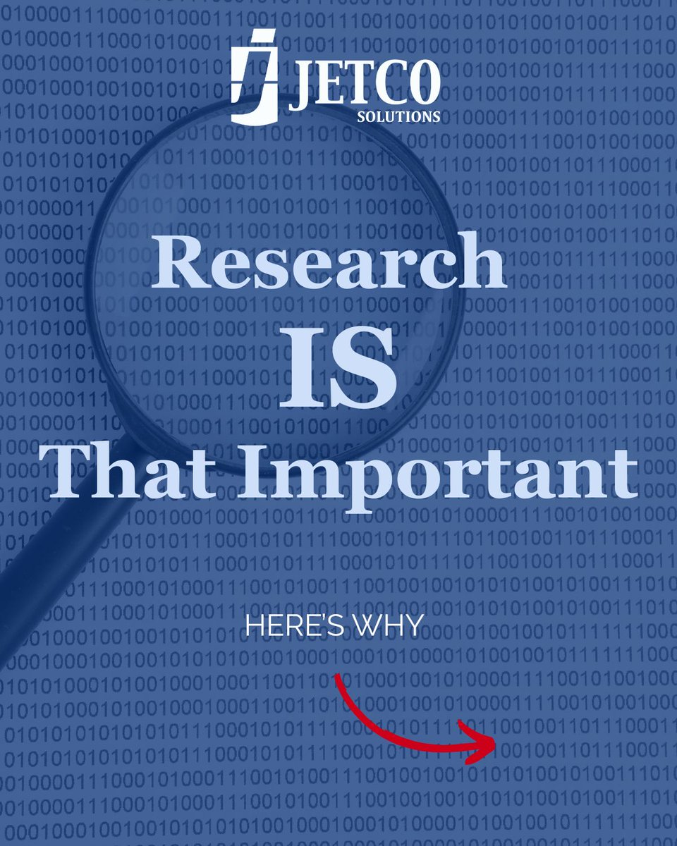 JetCoSolutions's tweet image. One of the best GovCon strategies to have? Research - it&apos;s the backbone to smart decisions when bidding. Read our latest blog to see why: jetcosolutions.com/research-is-th…