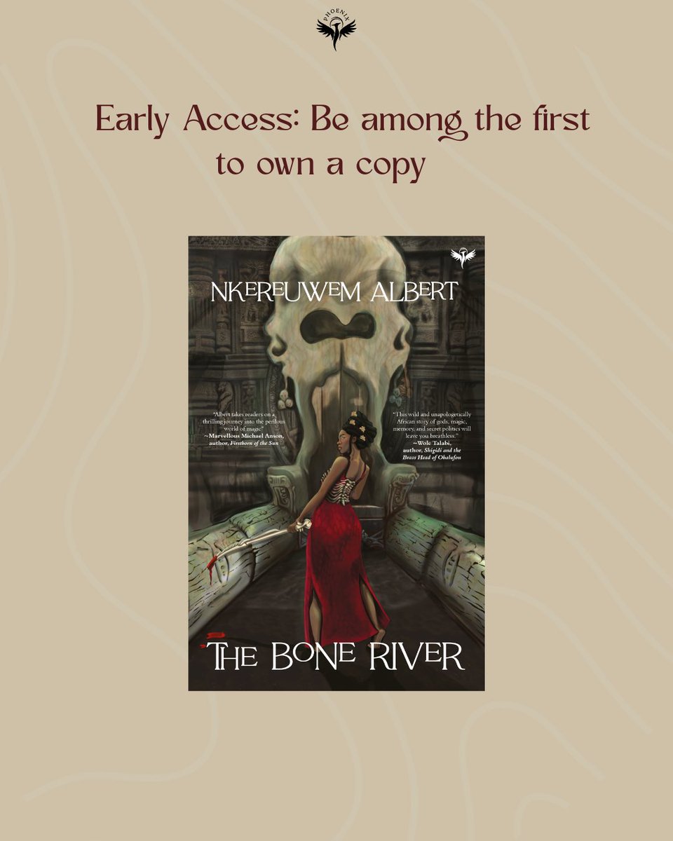 Pre-orders for The Bone River are live and here’s why you should preorder yours now: The first 50 preorders get a free character art print , you would be among the first to get your copy and at a discounted price too. preorder. Preorder ends 25/09/25. ouidalagos.com/product/pre-or…