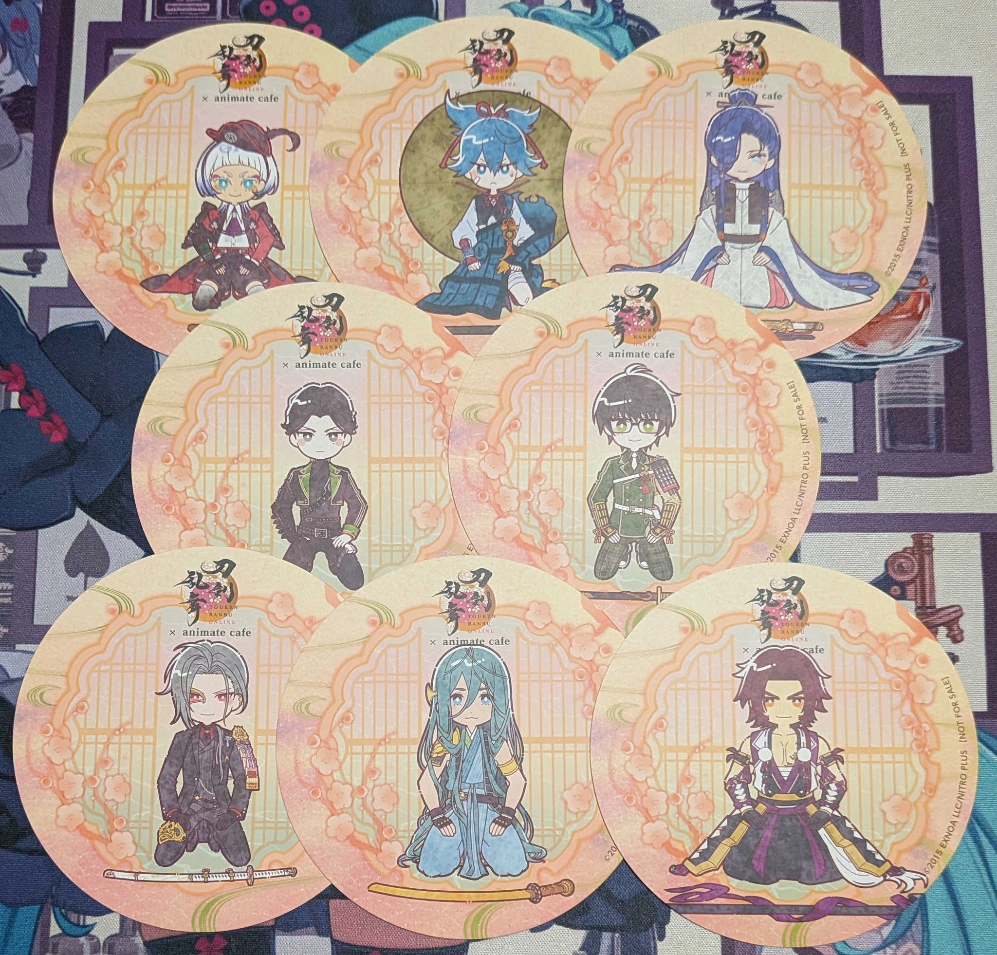 刀剣乱舞 アニカフェ 顕現シート 三日月 鶴丸 セット 刀剣乱舞 アニカフェ 顕現シート 三日月 鶴丸 セット 両天 on X