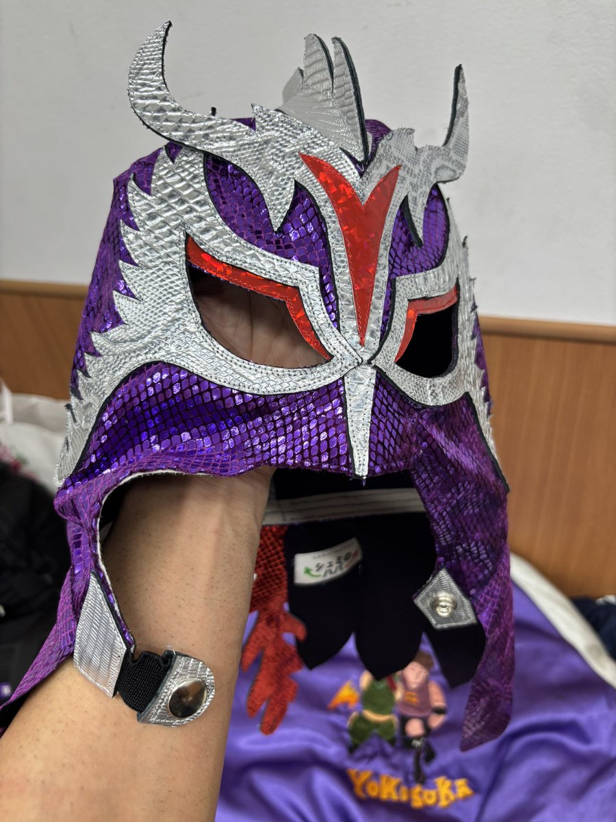 ススティモ・ドラゴン選手のコスチューム一色とマントは、横須賀屋。が製作✂️

我ながら完成度は高かった気がします。

マスクのみシュミのハバ様にお願い致しました🐲

突然の依頼に快く引き受けていただき感謝でした🙏

#横須賀屋 #シュミのハバ