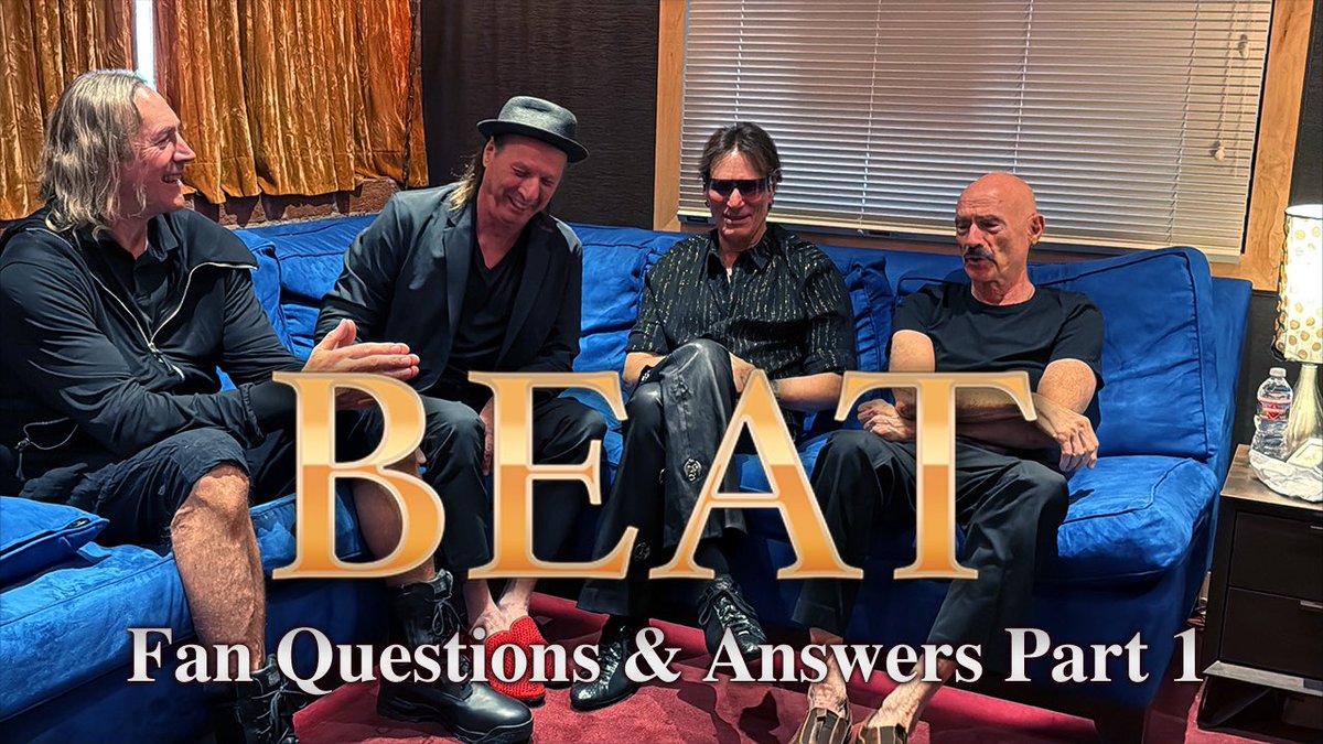 Part One of Adrian Belew, Steve Vai, Tony Levin and Danny Carey answering fan questions in advance of their new album BEAT 'LIVE' on September 26th from InsideOutMusic.

Watch now at:
youtu.be/LZZ94mFZvgw