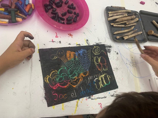 Compartim unes fotos del #Bibliolab del passat dimecres: Sirenes, follets, bruixes i trols amb Catàrtic. Vam gaudir d'una tarda plena de màgia il·lustrant els contes d'Andersen tot fent servir la tècnica del gratagge.
#bpilarinbayes
#bibliotecastacolomacervello
#andersen