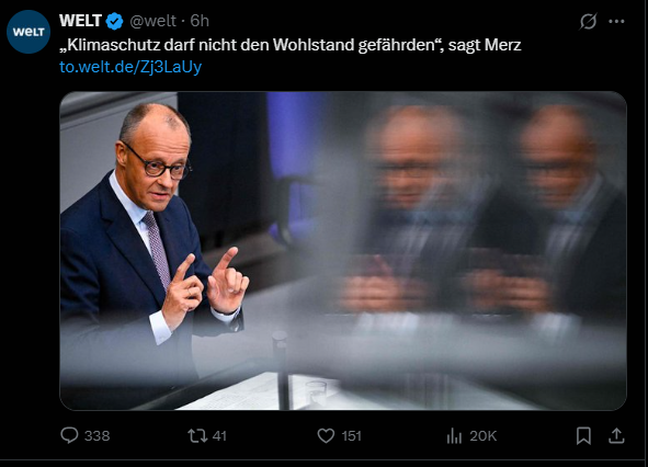 Und was ist, wenn auch der Klimawandel den Wohlstand gefährdet?