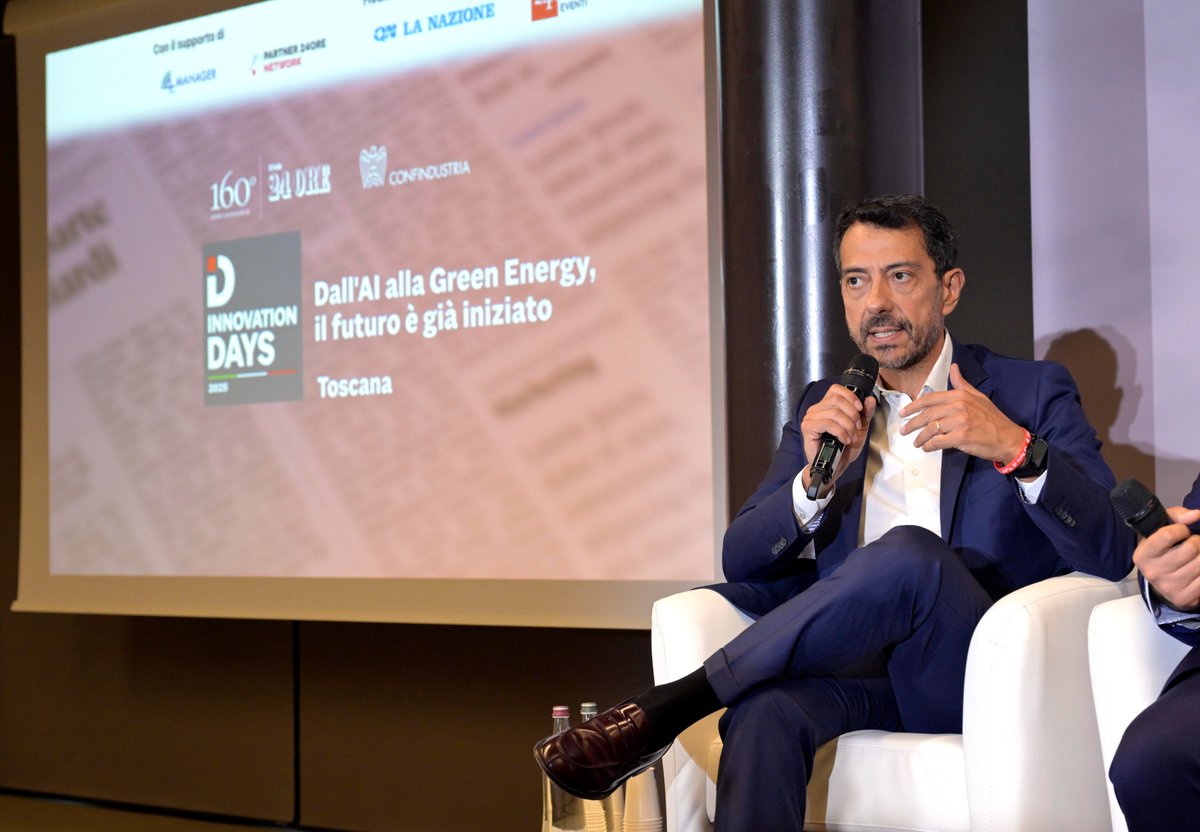 TIM_Enterprise's tweet image. ✅ Ieri a #InnovationDays 2025 Toscana, Antonio Baldassarra, Head of Sales Specialist #TIMEnterprise, ha portato la nostra visione sull’adozione dell’#AI come concreta leva strategica per la crescita delle imprese.

💡 Nel confronto della giornata, che @24Eventi ha dedicato a…
