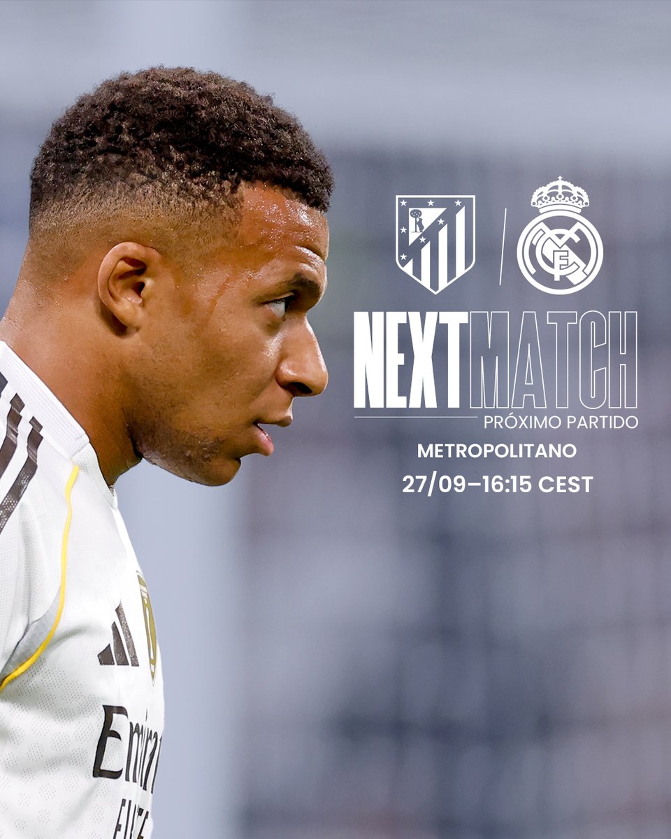 ⏩ NEXT MATCH
🆚 <a href="/atletienglish/">Atlético de Madrid</a>
🗓️ 27/09 | 16:15 CEST