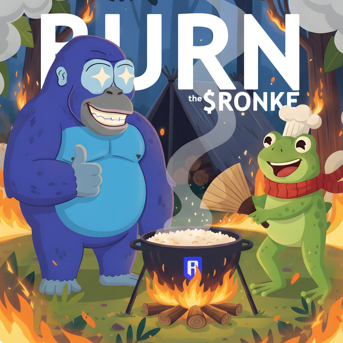 🔥 BUYBACK &amp; BURN $RONKE 

Mystifrog x Ronke isn’t just about traits, it’s about building together.

From our mint, 0.5% will be dedicated to $RONKE buyback &amp; burn ♻️

We’re here to support the ecosystem, not only in words but with action.

Together we grow, together we burn. 🚀