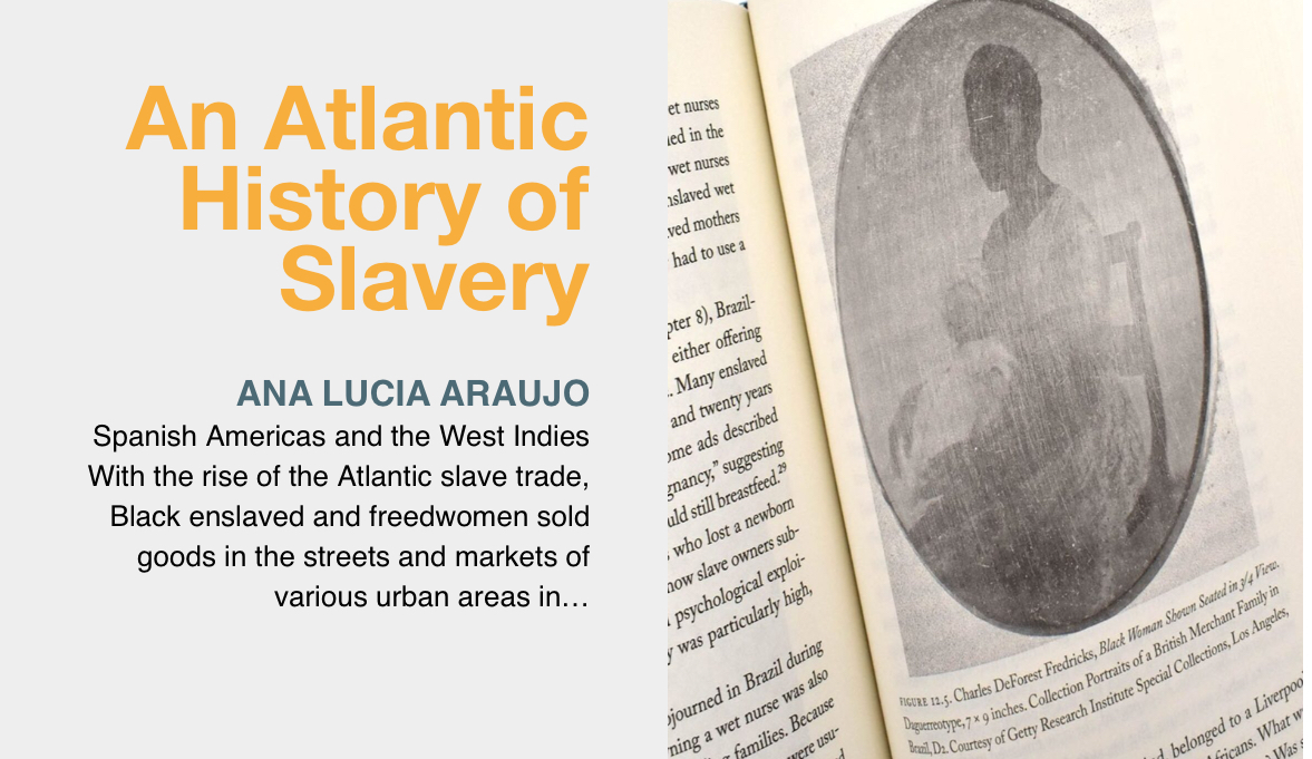 “During the era of slavery, streets and public markets remained sites of resistance for bondswomen and freedwomen who tried to find ways to improve their dire conditions”: Ana Luisa Araujo literalmagazine.com/humans-in-shac…