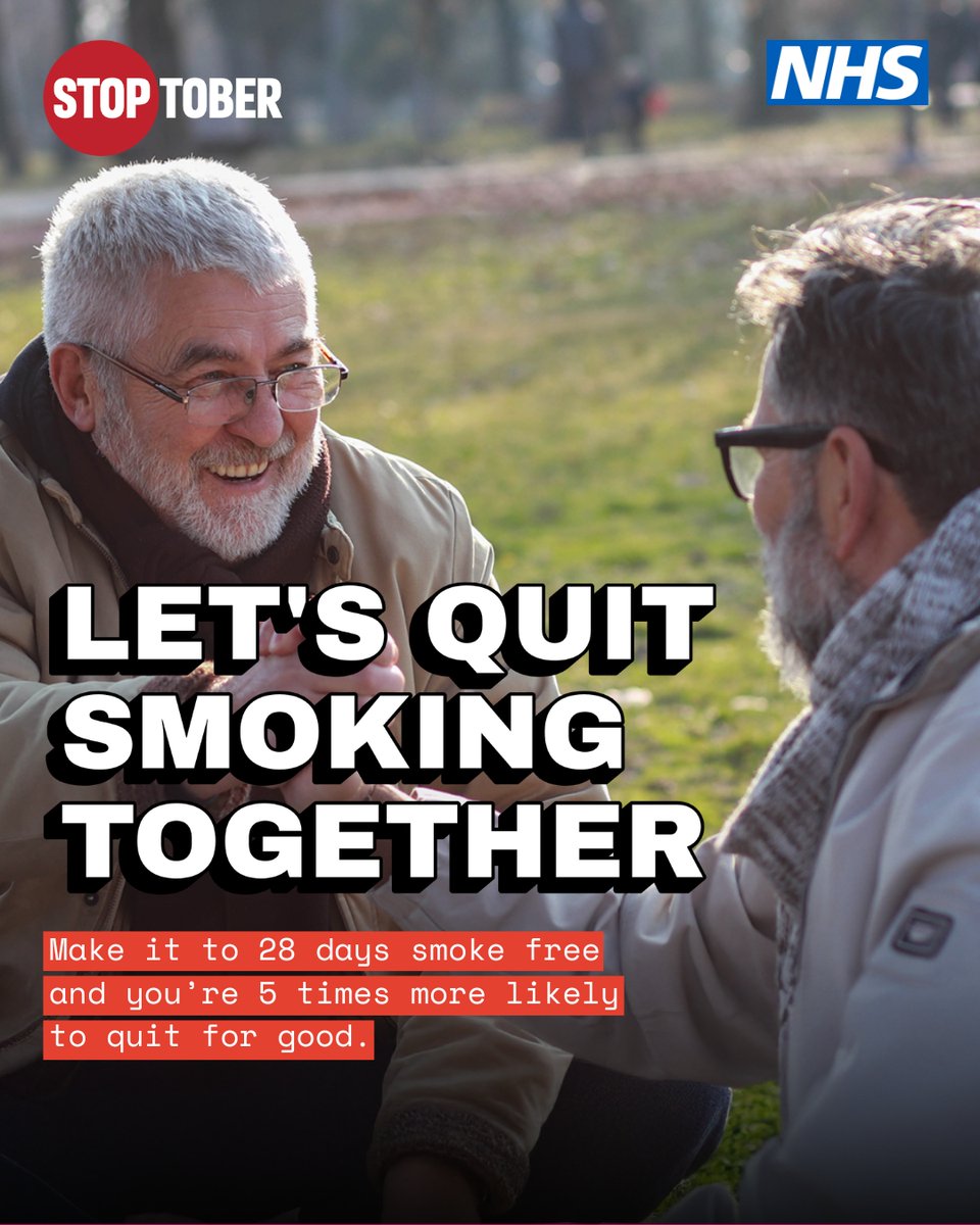 5 days cigarette free Only 1 week until Stoptober, the month where we come together to quit  smoking for a healthier, smoke-free life. Explore your support options for  going smoke free here https://t.co/W43rzG5wPU