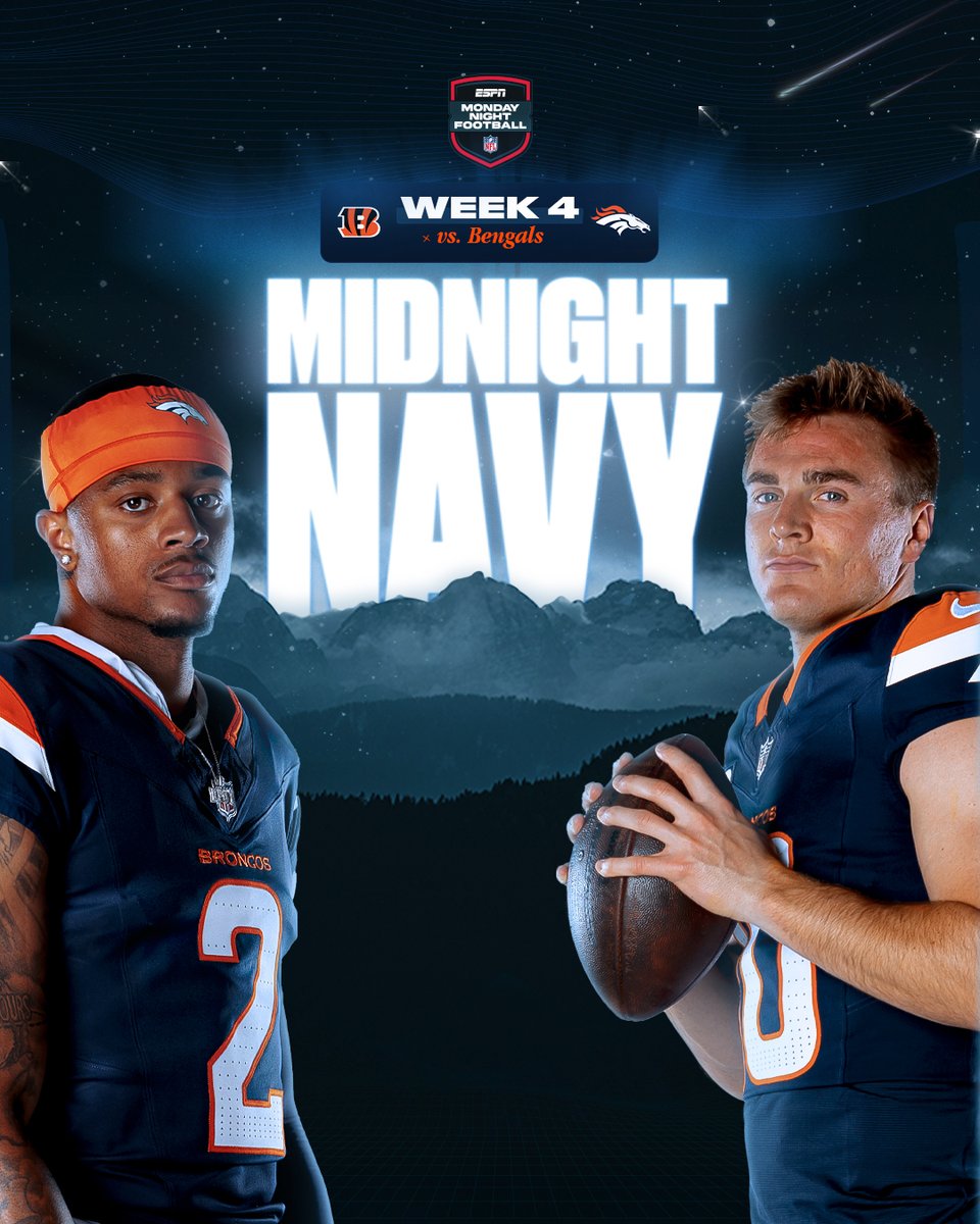 Midnight Navy under the prime-time lights 🌌