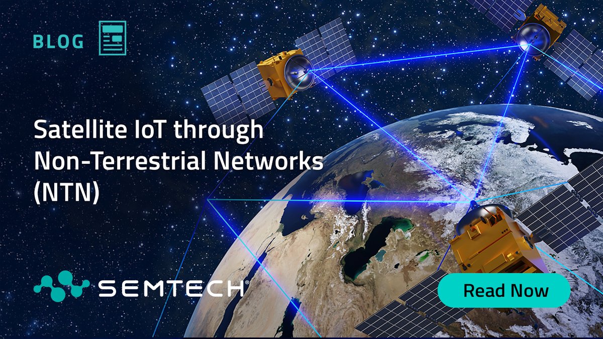 SemtechCorp's tweet image. #DYK Only 10% of Earth has terrestrial cellular coverage?

Satellite IoT extends connectivity to remote areas via Non-Terrestrial Networks, enabling global asset tracking, monitoring, and emergency comms. Read more: hubs.la/Q03J2Wlm0

#Semtech #SatelliteIoT #NTN #Blog