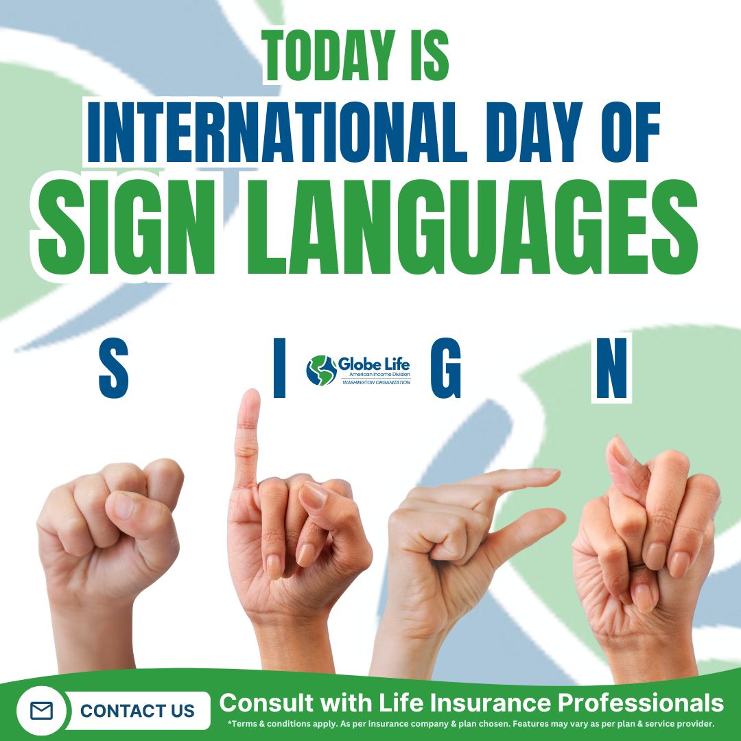 WashingtonAIL's tweet image. 👋 Today is International Day of Sign Languages. A reminder that communication = connection. Life insurance speaks love without words. #SignLanguagesDay #FamilySecurity