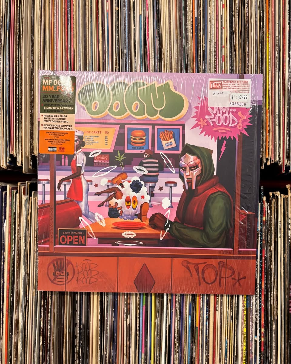flashbacklondon's tweet image. MF DOOM on wax. Which record are you putting on first?

#MFDOOM #hiphop #recordshop #music #vinyl #flashback #flashbackrecords