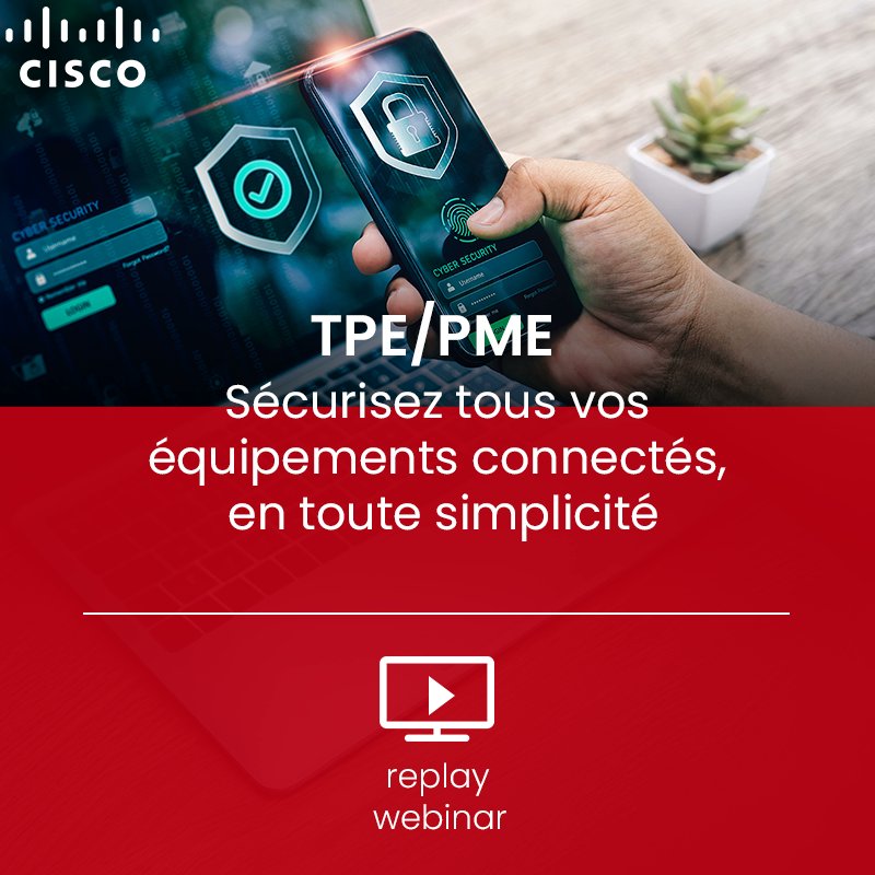 🎥 Replay Webinar : Sécurisez vos équipements connectés !

Protégez vos ordinateurs, #smartphones et objets connectés contre les cybermenaces avec une solution simple, complète et adaptée aux TPE/PME.

Nos experts vous en parlent : information.sfrbusiness.fr/replay-webinar…
