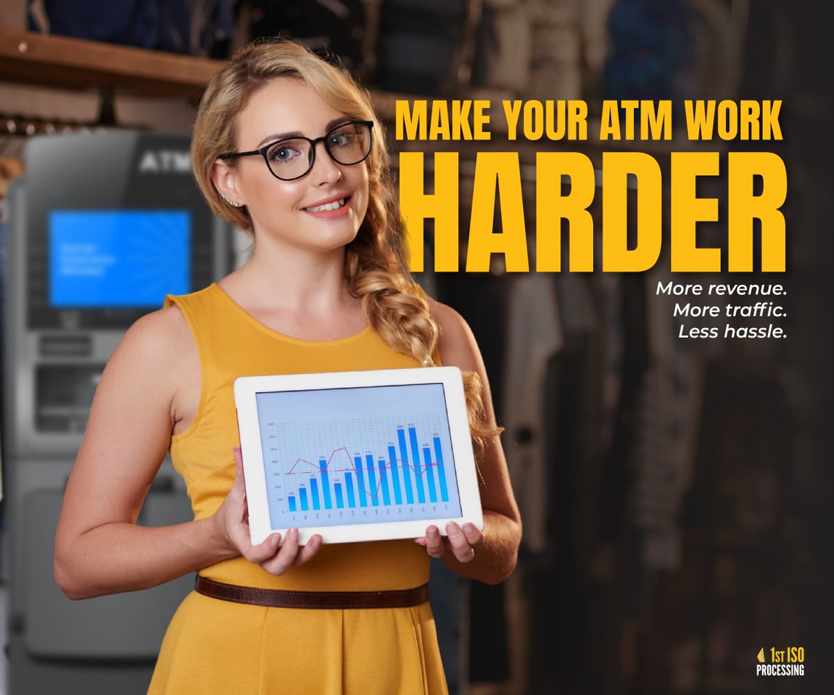 cdatms's tweet image. Your ATM can be more than just a cash dispenser. With the right ATM processor, it can be a steady source of revenue, a driver of customer traffic, and a tool that strengthens your store’s bottom line.

hubs.ly/Q03KBJdj0  
#atmprocessing #cash #atms