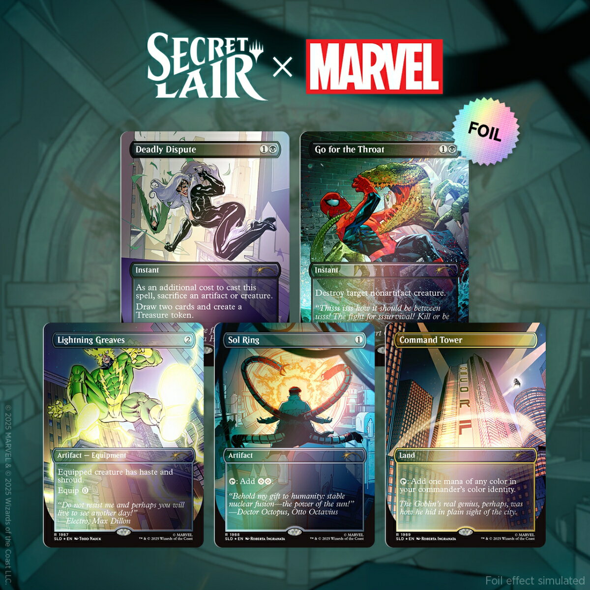 マジック：ザ・ギャザリング Marvel Superdrop Secret Lair x Marvel's マジック：ザ・ギャザリング」とマーベルがコラボ 「Secret Lair