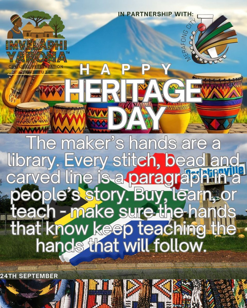 imvelaphiyr's tweet image. make sure the hands that know keep teaching the hands that will follow. 

#SupportMakers #CraftCulture