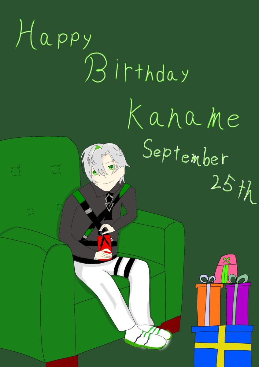 🍏☆。.:＊・゜☆。.:＊・゜☆。.:＊・🍏
       お誕生日おめでとうございます
    2回目のお誕生日一緒にお祝いすること             ができて嬉しいです。
🍏☆。.:＊・゜☆。.:＊・゜☆。.:＊・🍏
#これはうっかり誕生日を迎えてしまうかなめ2025