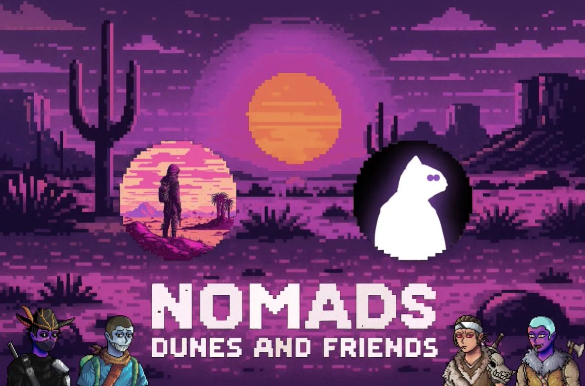 🐪NOMADS: DUNES AND FRIENDS🐪
Day 24  🏜️
<a href="/MonadNomadsNFT/">Monad Nomads NFT</a> x <a href="/salmoherooworld/">Salmoheroo (Mainnet arc)</a> 

Gib us both a follow and lets celebrate friendship ! 
In the comments tag 2 friends 💜

Salmonhero is joining our Dunes and Friends event and bringing some gifts for you all!

Try not to miss Nomads