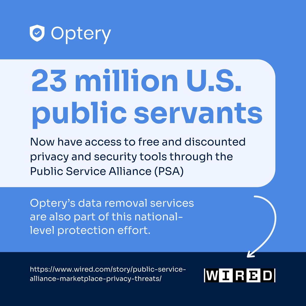 optery's tweet image. If #Optery can help 23 million public servants safeguard their personal data, it can help protect your family’s privacy too.

Download the Optery app and sign up free.
 
#Cybersecurity #DataRemoval #ProtectPrivacy #ProtectYourData