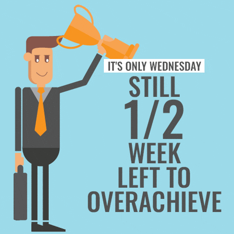 As usual, the week is moving quickly and I need to keep reminding myself and our teams to stay on course for our most important projects. 
The good new is that we still have over 1/2 the week left.