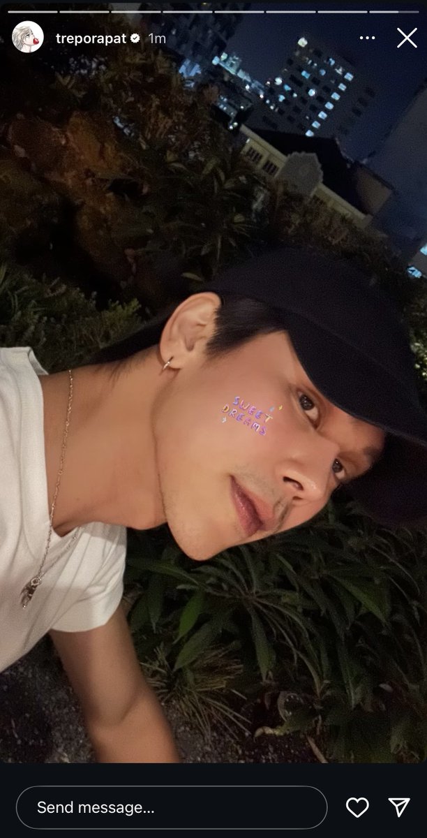 TREPORAPATFC's tweet photo. [treporapat] IG Story Update

sweet dreams 💖

#treporapat
#ตรีภรภัทร https://t.co/3vbBThKCFj