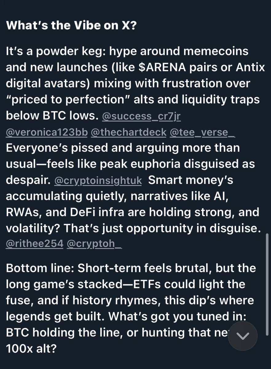Good morning X 

According to Grok, 

“everyone’s pissed and arguing more than usual.” 

Guess I did well to disconnect during peak chaos 😂