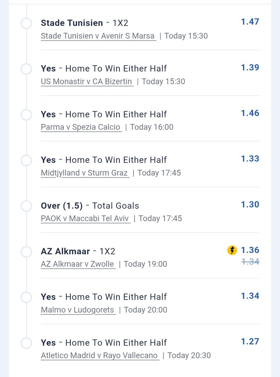 10+ Odds on Betking;

2K1HBK