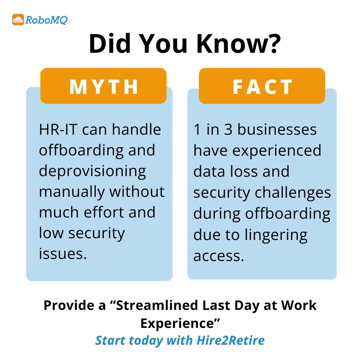 robomq's tweet image. With Hire2Retire, you can automate offboarding to ensure every departing employee’s access is revoked instantly.
To know more, book a call
bit.ly/3Vlnth5
#SecureOffboarding #WorkplaceAutomation #datasecurity #workforcemanagement #Hire2Retire