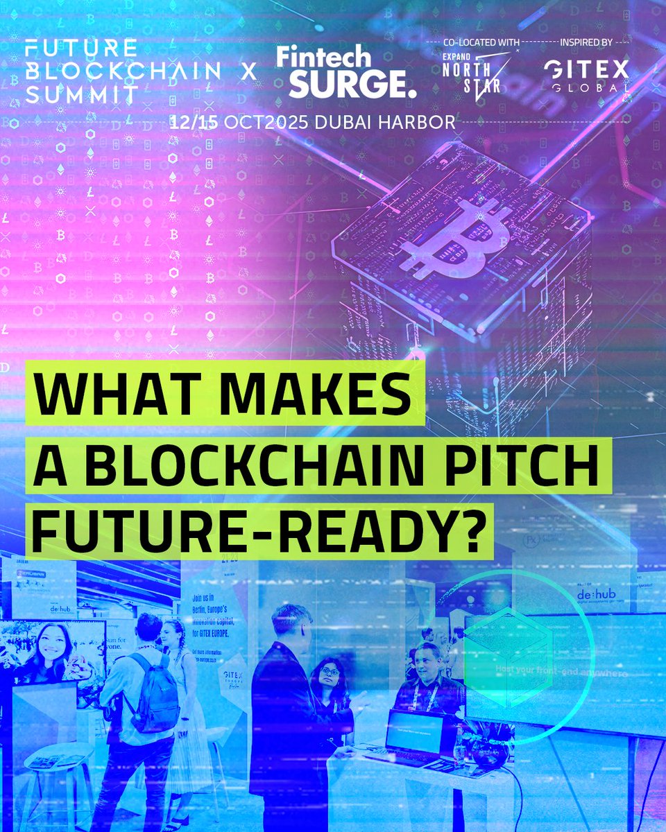 Web3 moves fast. Not every idea makes it to the main stage.
In your view, what makes a blockchain pitch worth watching?

1️⃣ Solves a real-world problem at scale
2️⃣ Aligns with current and future regulations
3️⃣ Closes the gap between Web2 and Web3

Tell us your pick in the