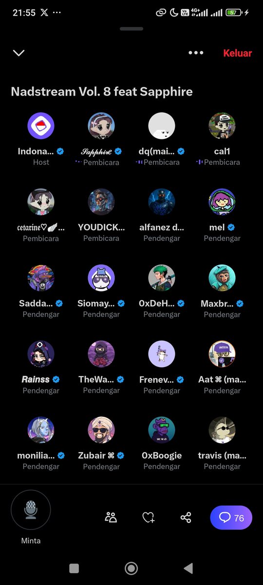 alfanez's tweet photo. Hahaha it's also fun to join in the community @indonads_ They are all funny and optimistic, let's be mutual to build a community @monad Growing even bigger๐ซ
#indonads #nads #Monad #MonadMainnet #monadcommunity https://t.co/6jJEOBkaHd