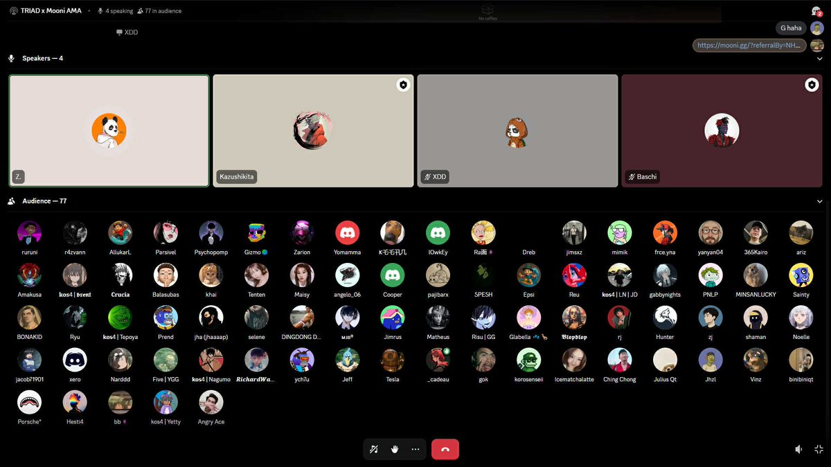 That’s a wrap on our TRIAD x <a href="/Mooni_gg/">Mooni</a>  AMA 

Big thanks to everyone who joined, asked questions, and joined the giveaway 

More community events and collabs coming soon stay tuned! 🔱

#TRIADCommunity #Mooni