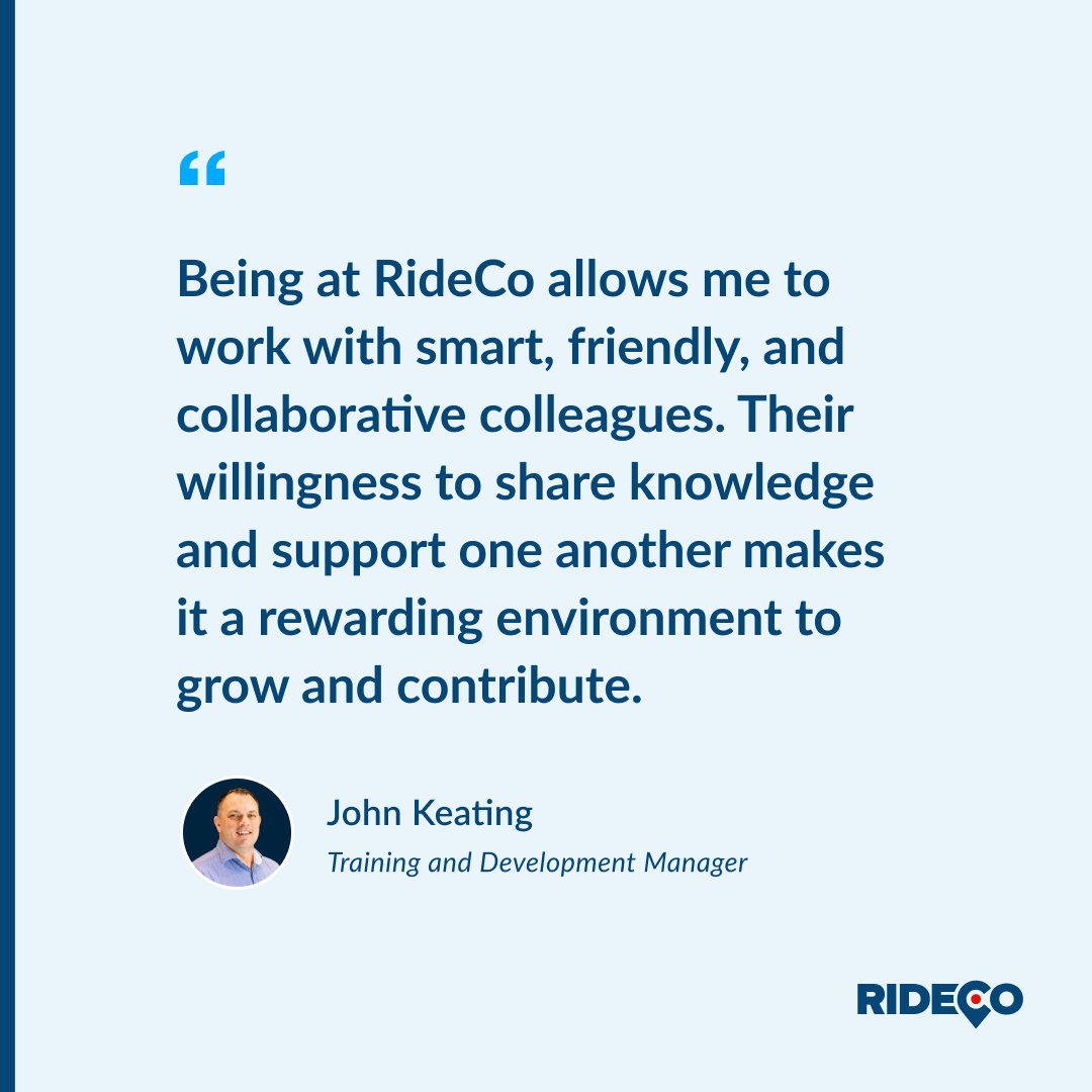 We’re Hiring: Trainer and Change Management Specialist

<a href="/RideCo_OnDemand/">RideCo On-Demand Transit</a> Transit is looking for a new team member to help lead training, onboarding, and change management as we continue transforming mobility with our industry-leading paratransit and microtransit software.

In