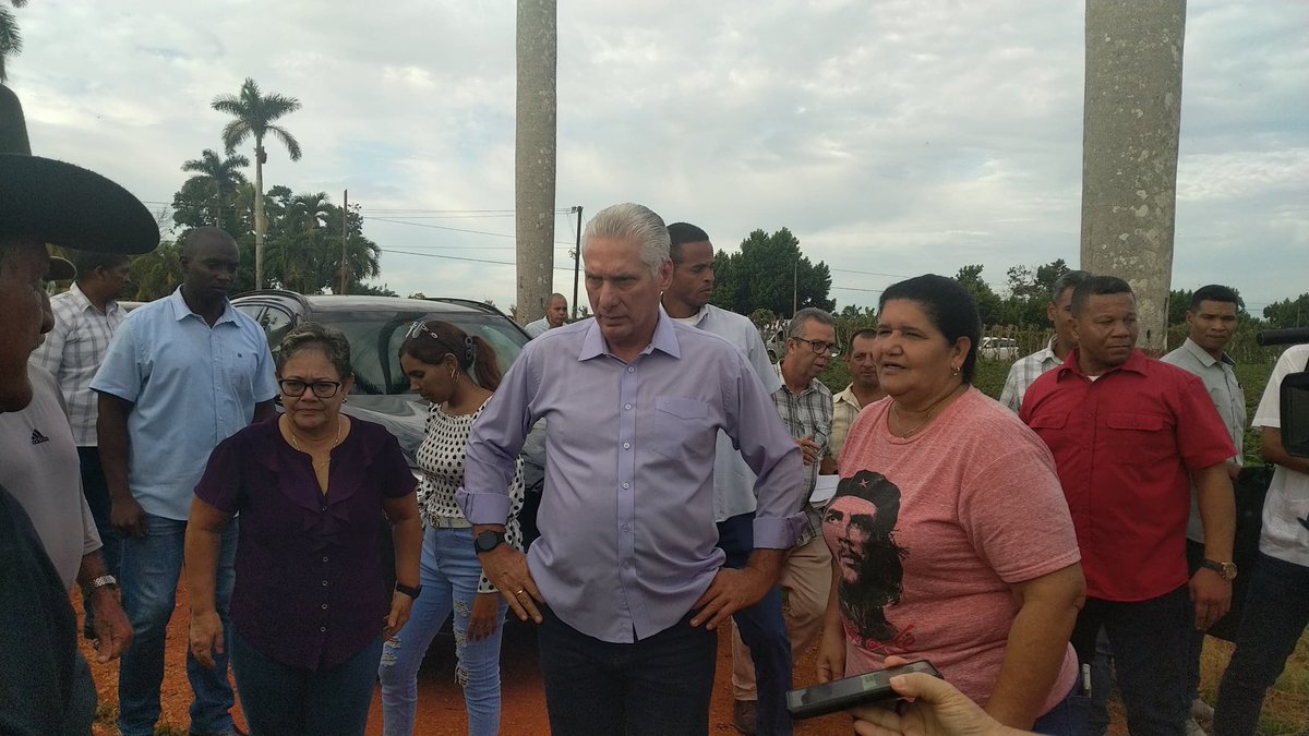 Visita del presidente Miguel Díaz Canel  a la privincia #Artemisa 
#ArtemisaJuntosSomosMás