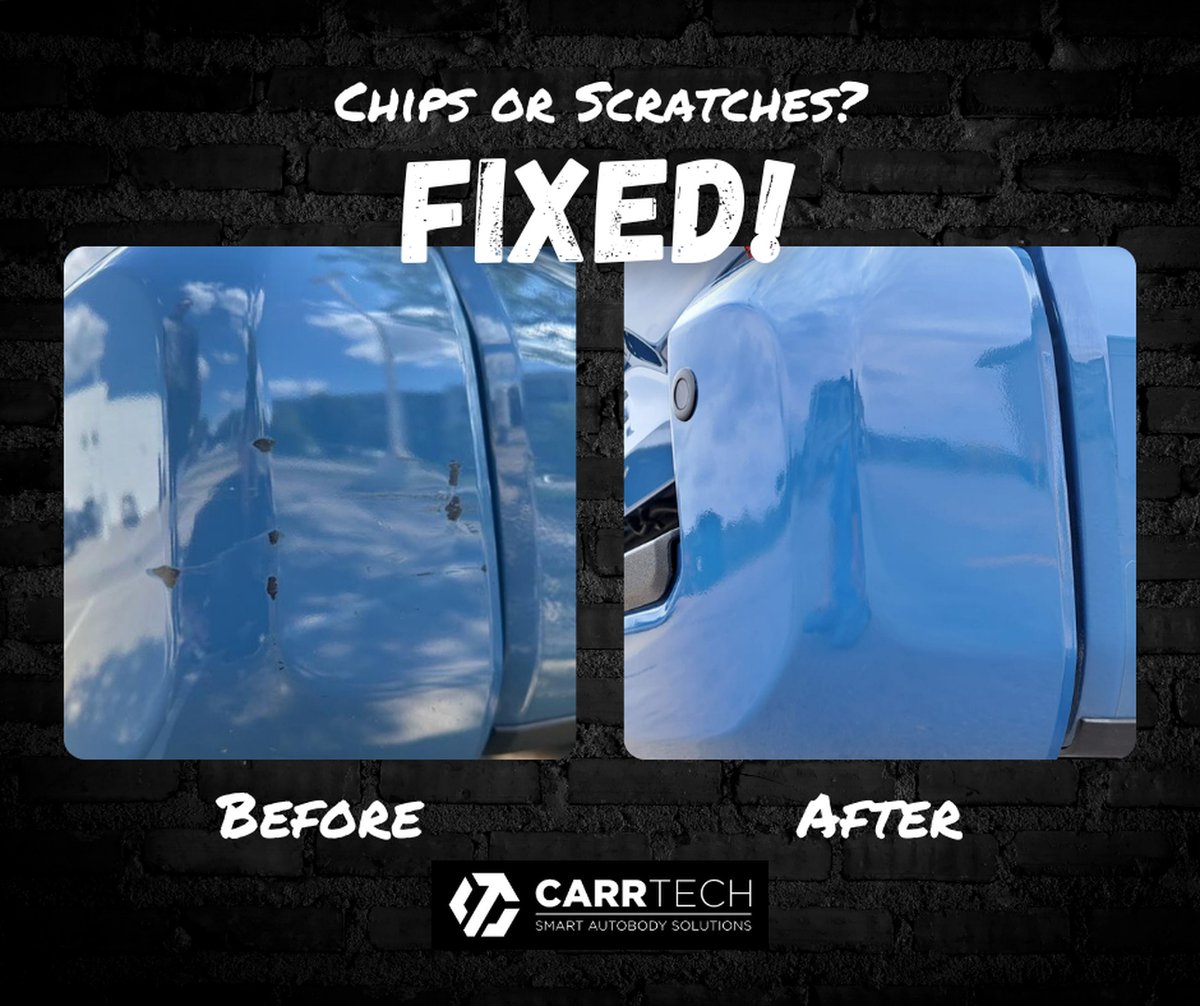 CarrTechSmart's tweet image. If you&apos;re in #Warsaw and your car needs some TLC, CarrTech is here to help.
Our experts know just how to handle those annoying car #scratches &amp;amp; pesky #dents. We specialize in paintless dent removal, restoring your vehicle&apos;s original shape, making it look like it never happened.