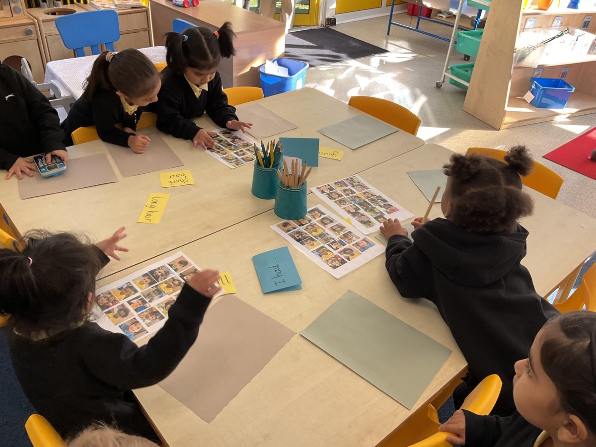 Reception have been talking and drawing pictures about how they have changed this week. They have been looking at photos from when they were in Nursery.