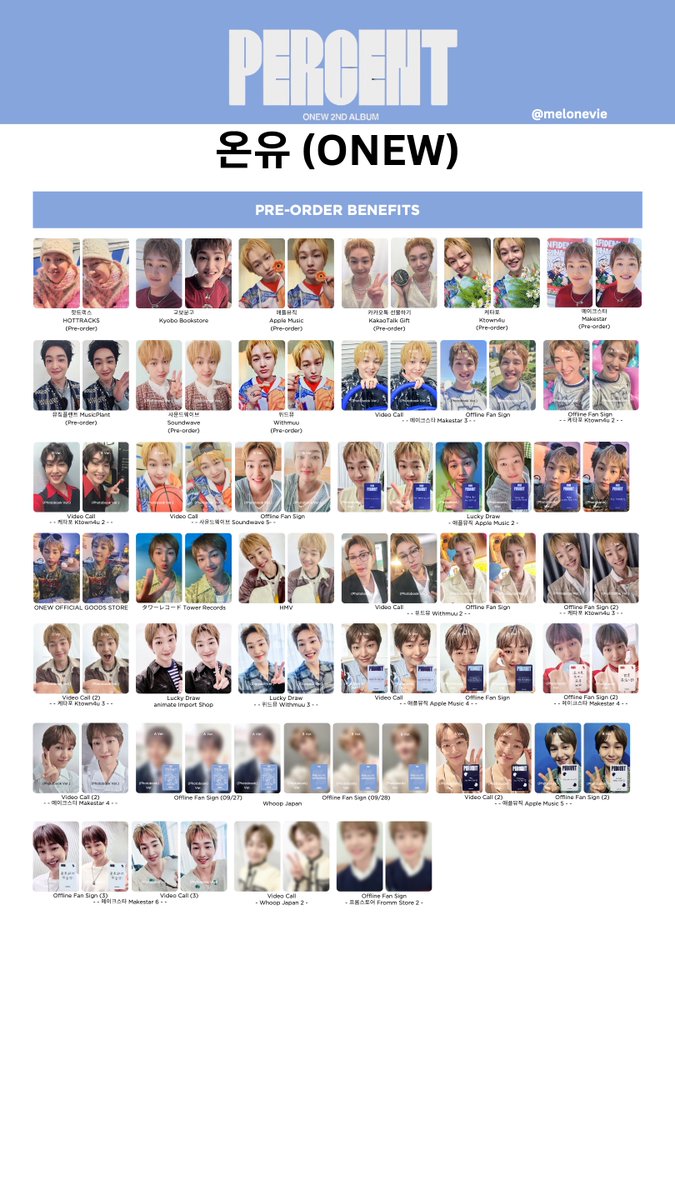 melonevie's tweet photo. ONEW ‘PERCENT’ Photocard Template

+ MS6 (FS/VC), MS6 (FS) Winner Previews, Whoop Japan 2 (VC) and Fromm Store 2 (FS)

*APMU4 (FS/VC) Amended

ONEW Percent 포카 리스트
온유 onew #온유 #ONEW
#PERCENT #ONEW_PERCENT #퍼센트 #온유_퍼센트 #온유퍼센트 https://t.co/SCZMPE5mu0