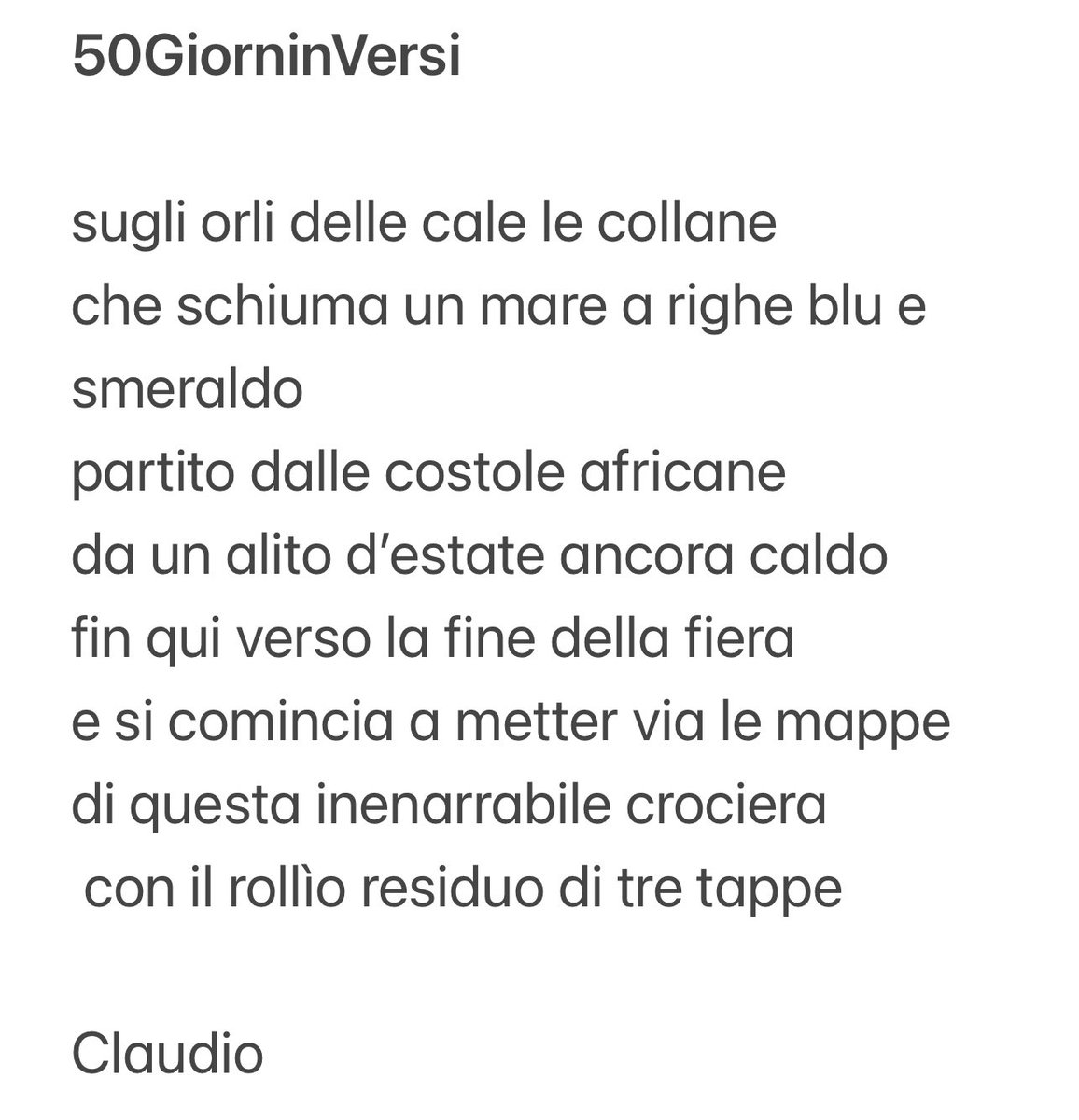 #50GiorninVersi