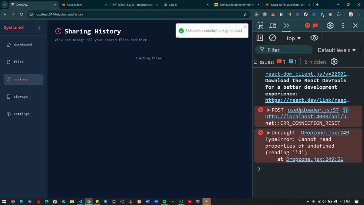 dy_coder_'s tweet image. To progress 💙☺
Anticipate Dyshare – Share Files/Text Instantly. 🔥