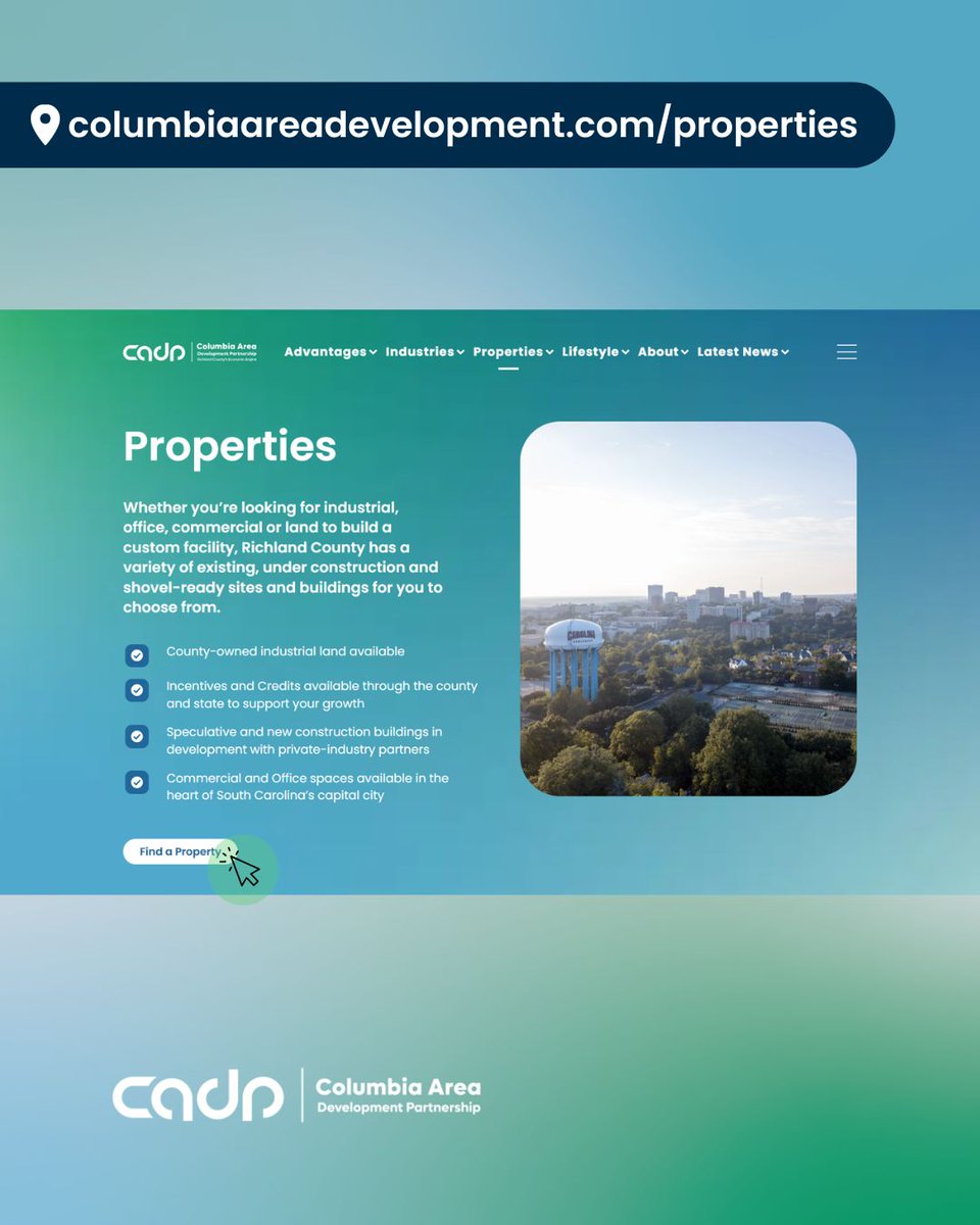 CADP_SC's tweet image. On the hunt 🔍 for a location for your next facility? Search our digital property library for existing buildings or land for your next operation.

🏗 columbiaareadevelopment.com/properties/

#OnTheMarketRichlandSC #CADPSC #economicengine #econdev #sitelocation