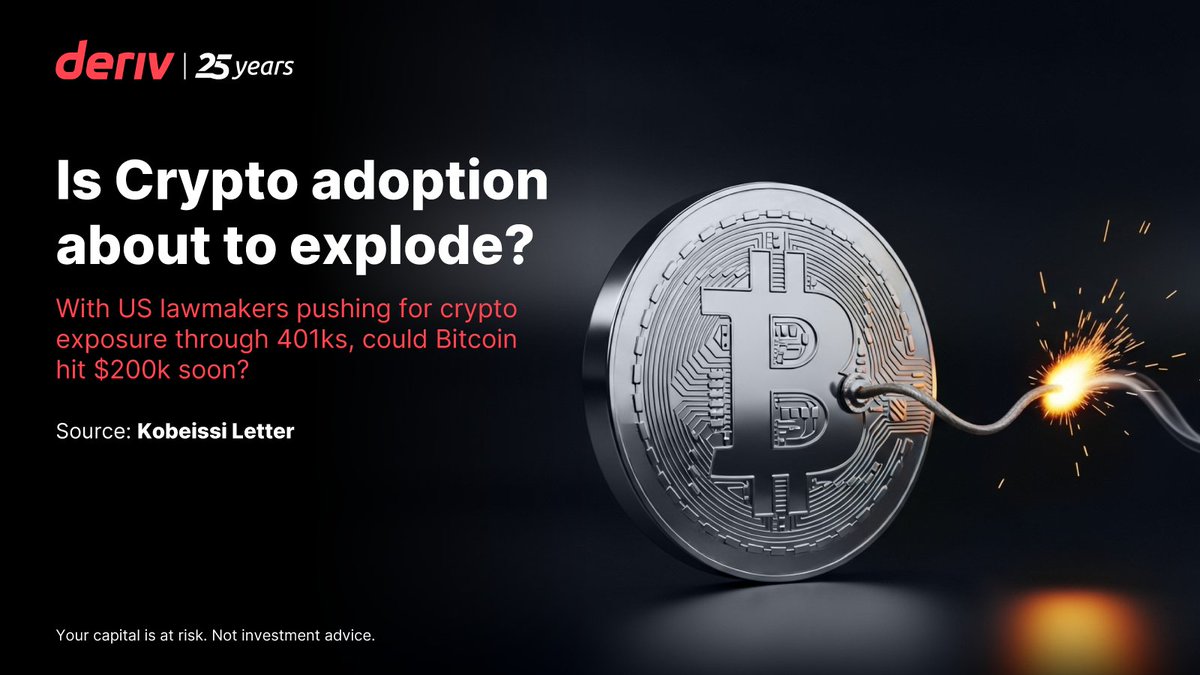 US lawmakers push to let 401(k)s buy crypto. Is this the dawn of a $10T  adoption wave or just another bull market tease? Source: Kobeissi Letter.  Get the full scoop on our