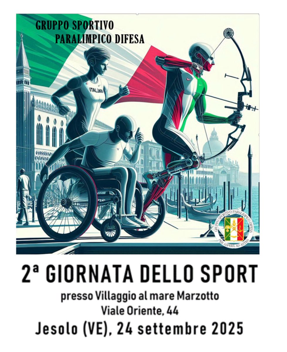 Nell’ambito della 2^ Giornata dello Sport al Villaggio Marzotto di Jesolo (Ve) il #Weflyteam è stato ospite della Sottosegretaria alla Difesa <a href="/isabellarauti/">Isabella Rauti</a> e del <a href="/GSPDifesa/">GSPD</a> , capitanati dal TCol. Gianfranco Paglia  per parlare di #sport e #inclusività