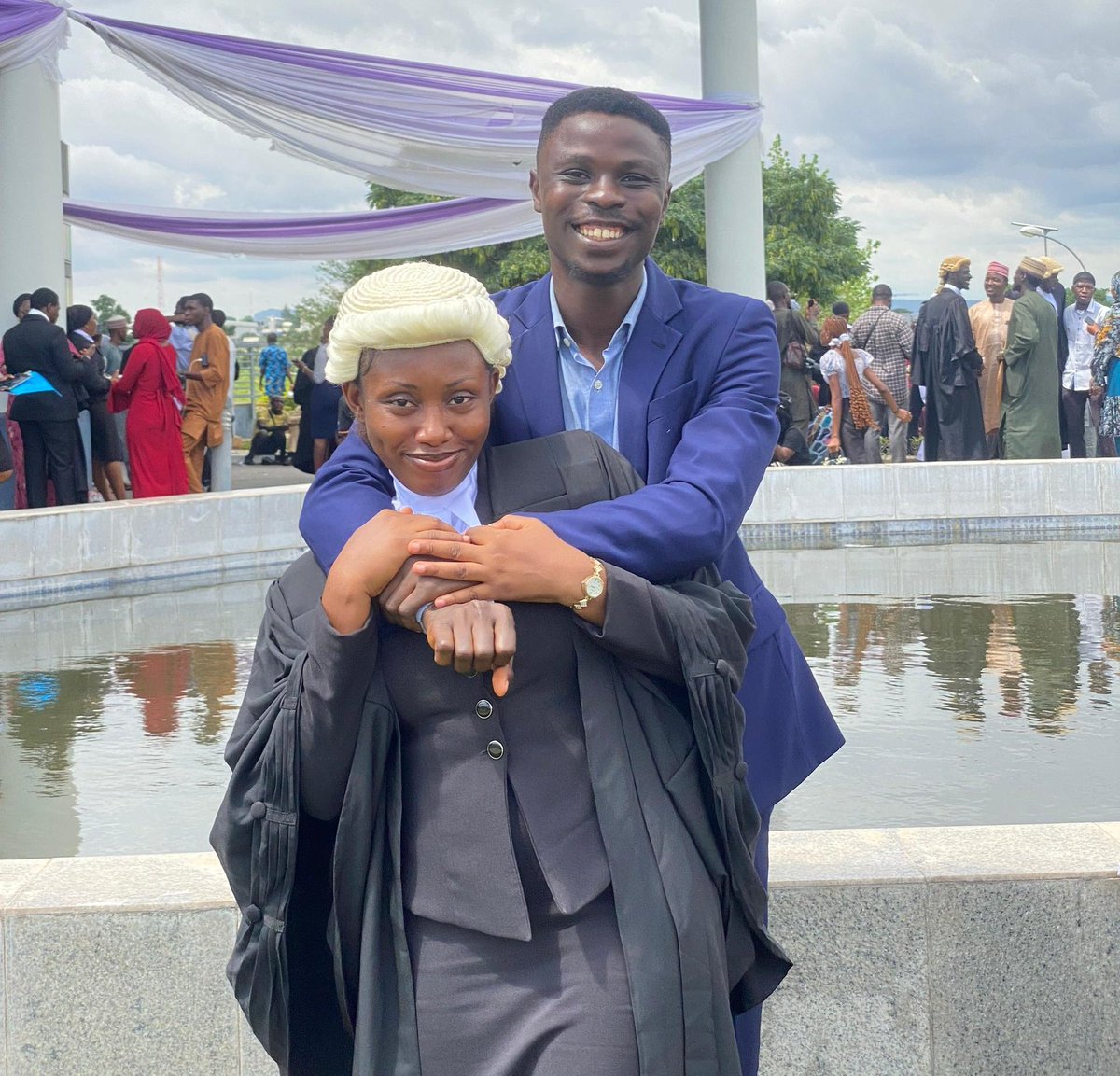 Proud Big Brother! ❤️

Frame 1: Our Undergraduate Days 
Frame 2: Her Call to Bar today. 

My sweetheart is a Lawyer 🤭🤗