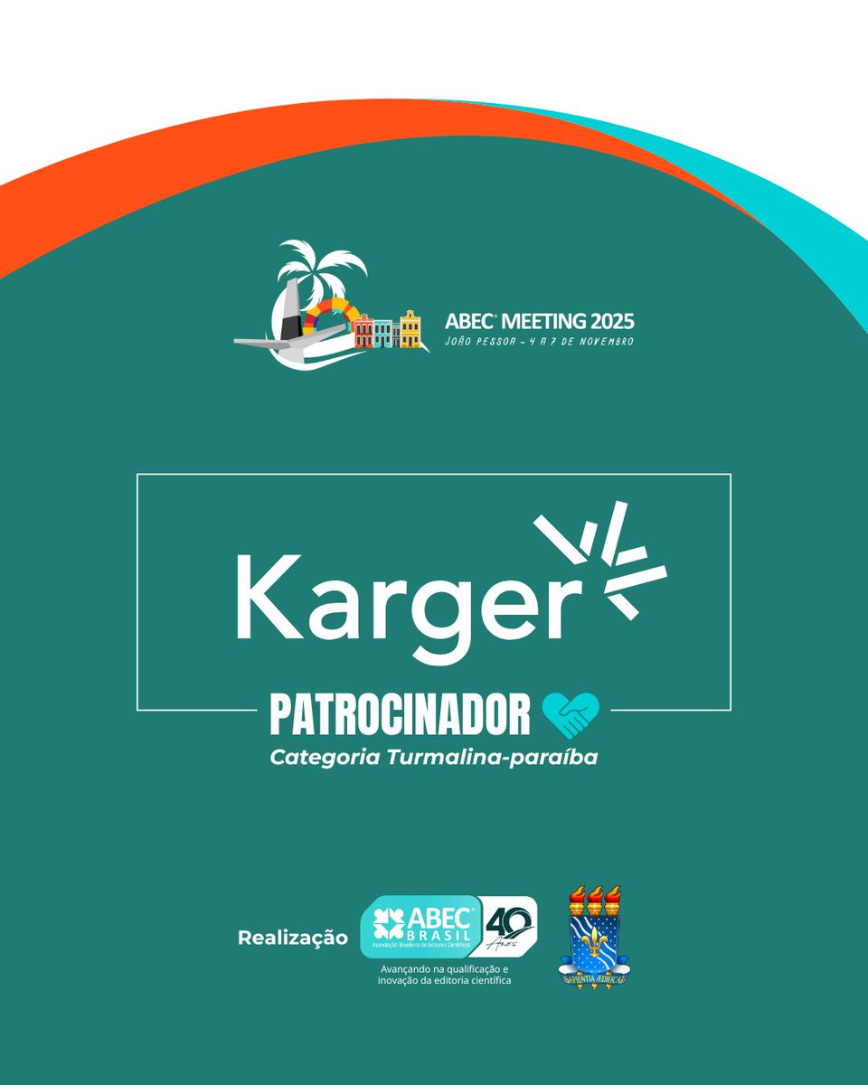 A Karger Publishers é patrocinadora do ABEC Meeting 2025.

Fundada na Alemanha há mais de 135 anos, tendo publicado trabalhos de autores como Sigmund Freud, a empresa possui ampla atuação internacional, com cerca de 100 periódicos e mais de 9 mil títulos de ebooks. 

Inscreva-se