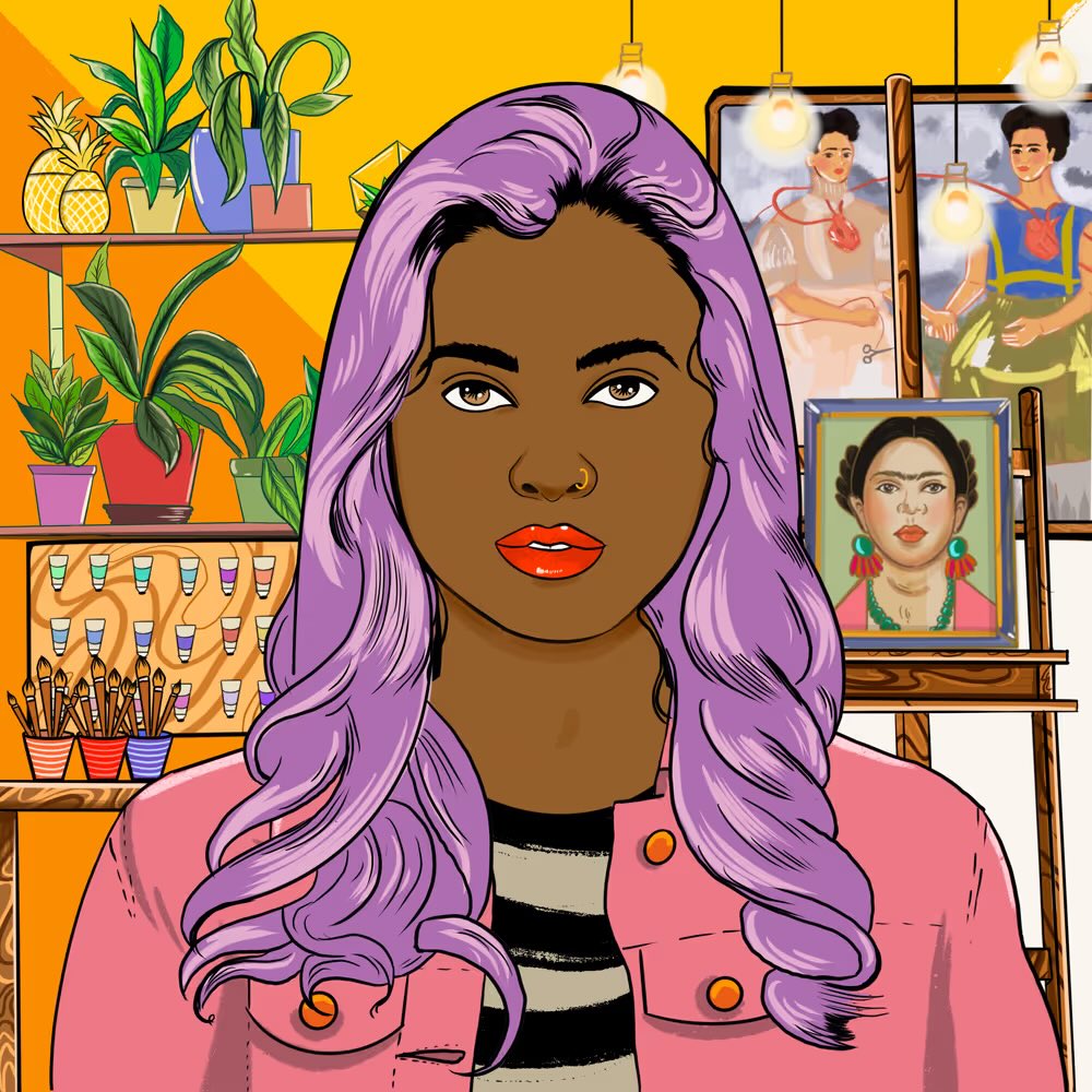 Gm 💞 

Art is more than creation, it’s a form of resistance, storytelling, and freedom. 💪

This #WomenRise #NFT celebrates women artists who carve out space in studios, galleries, and digital worlds, ensuring their voices are seen as much as they are heard. 🎨✨