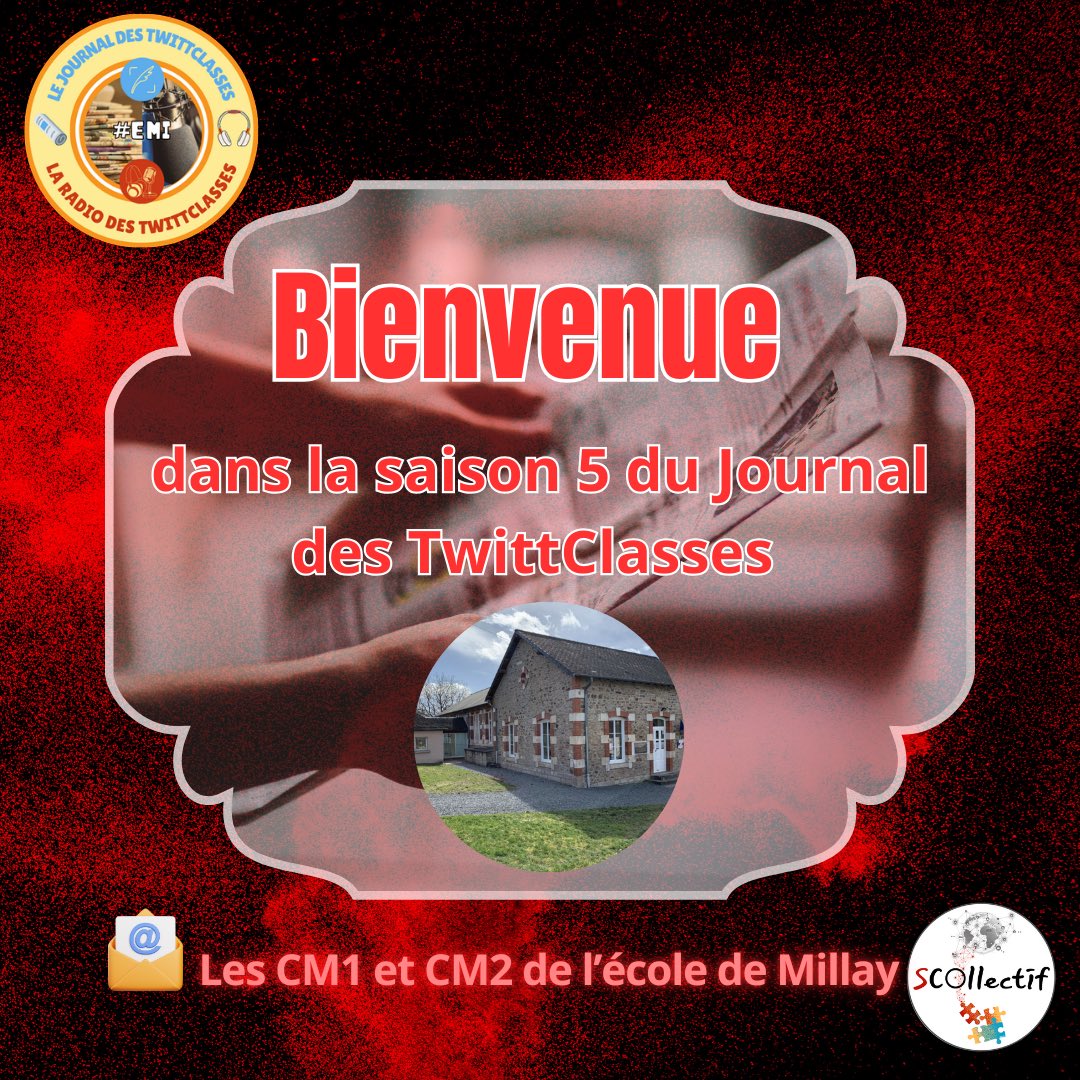 #JdT2925 Cette année, les CM1 CM2 repartent pour une formidable aventure: Journal des Twittclasses…
Écrire pour être lu, pour partager, pour échanger.
Un beau projet d’écriture citoyen 😍